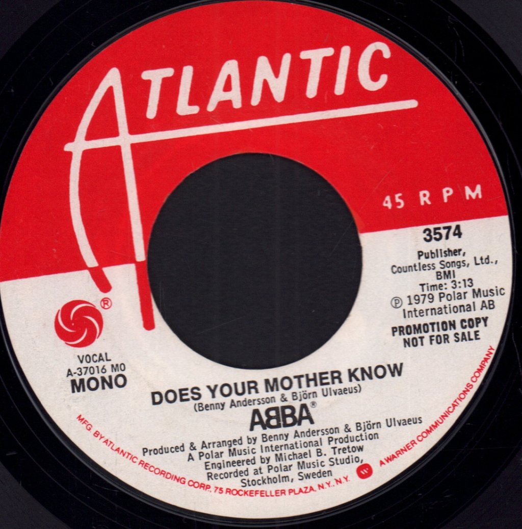 ABBA - Does Your Mother Know - 7 Inch