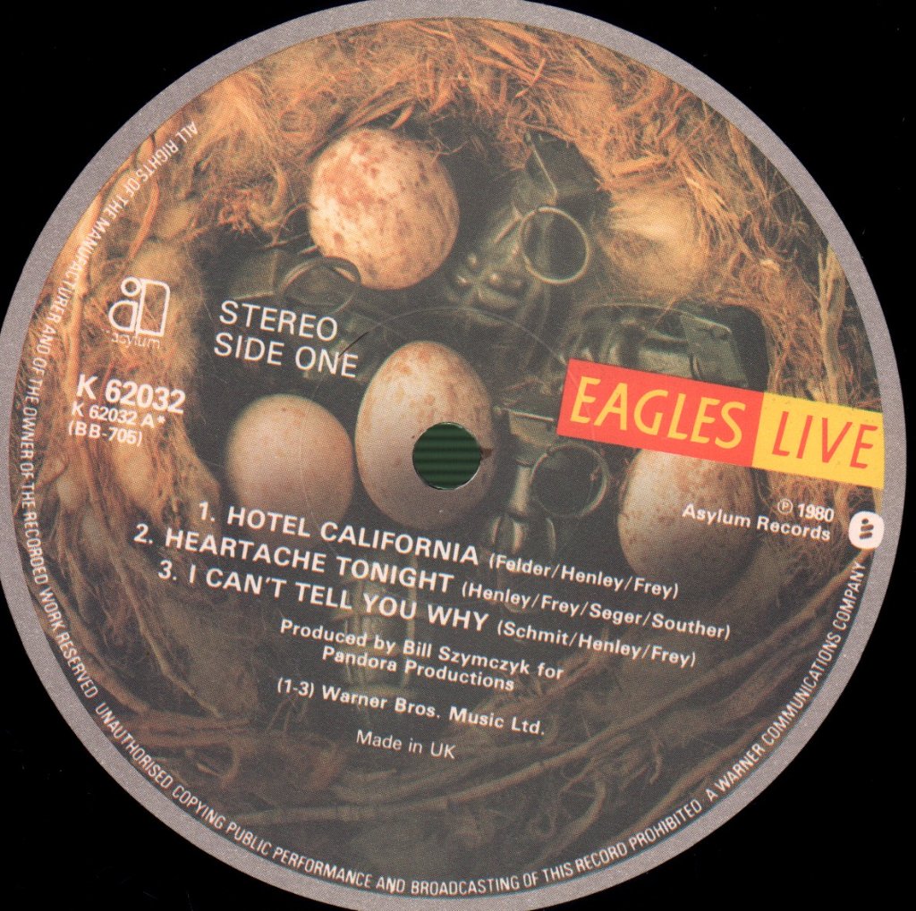 Eagles - Live - Double Lp