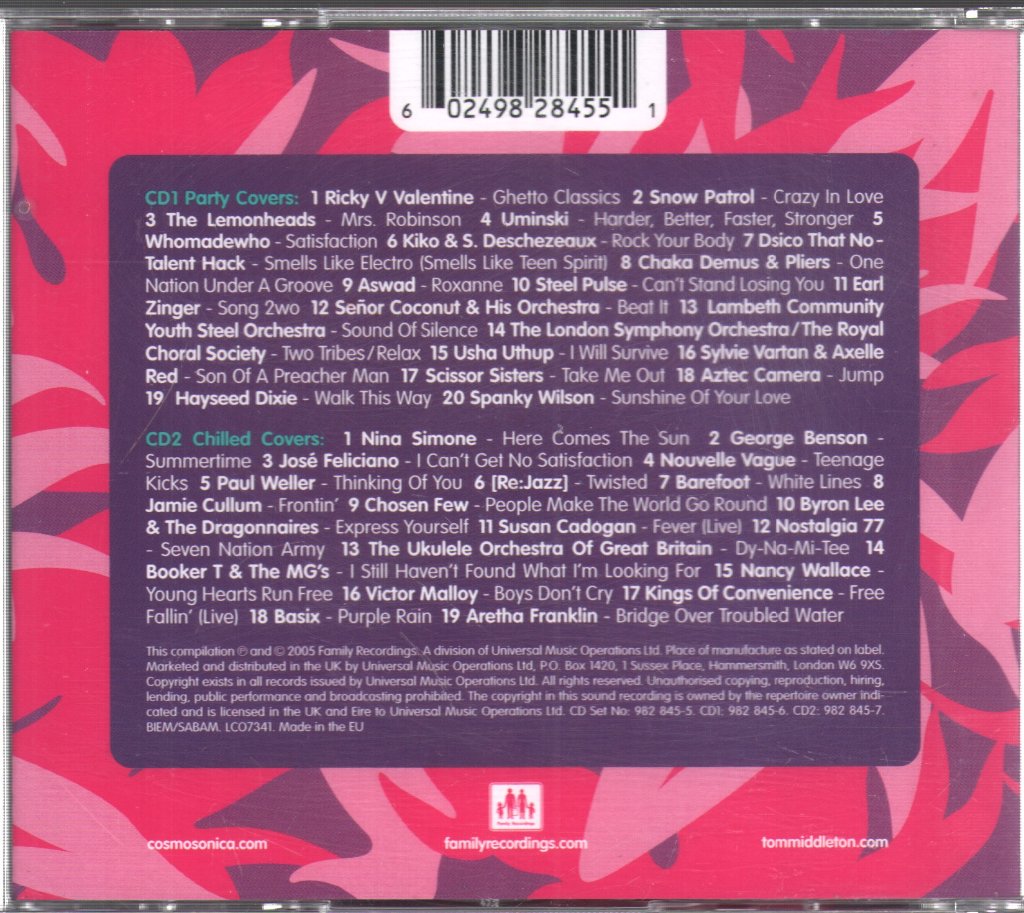 Tom Middleton - Cosmosonica (Crazy Covers Vol 1) - Double Cd