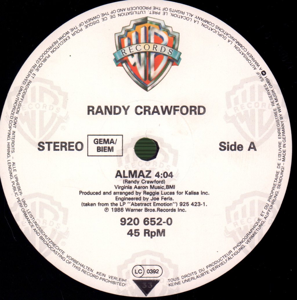 Randy Crawford - Almaz - 12 Inch