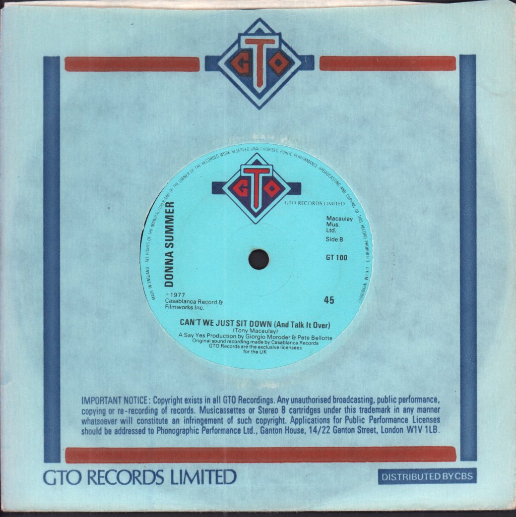 Donna Summer - I Feel Love - 7 Inch