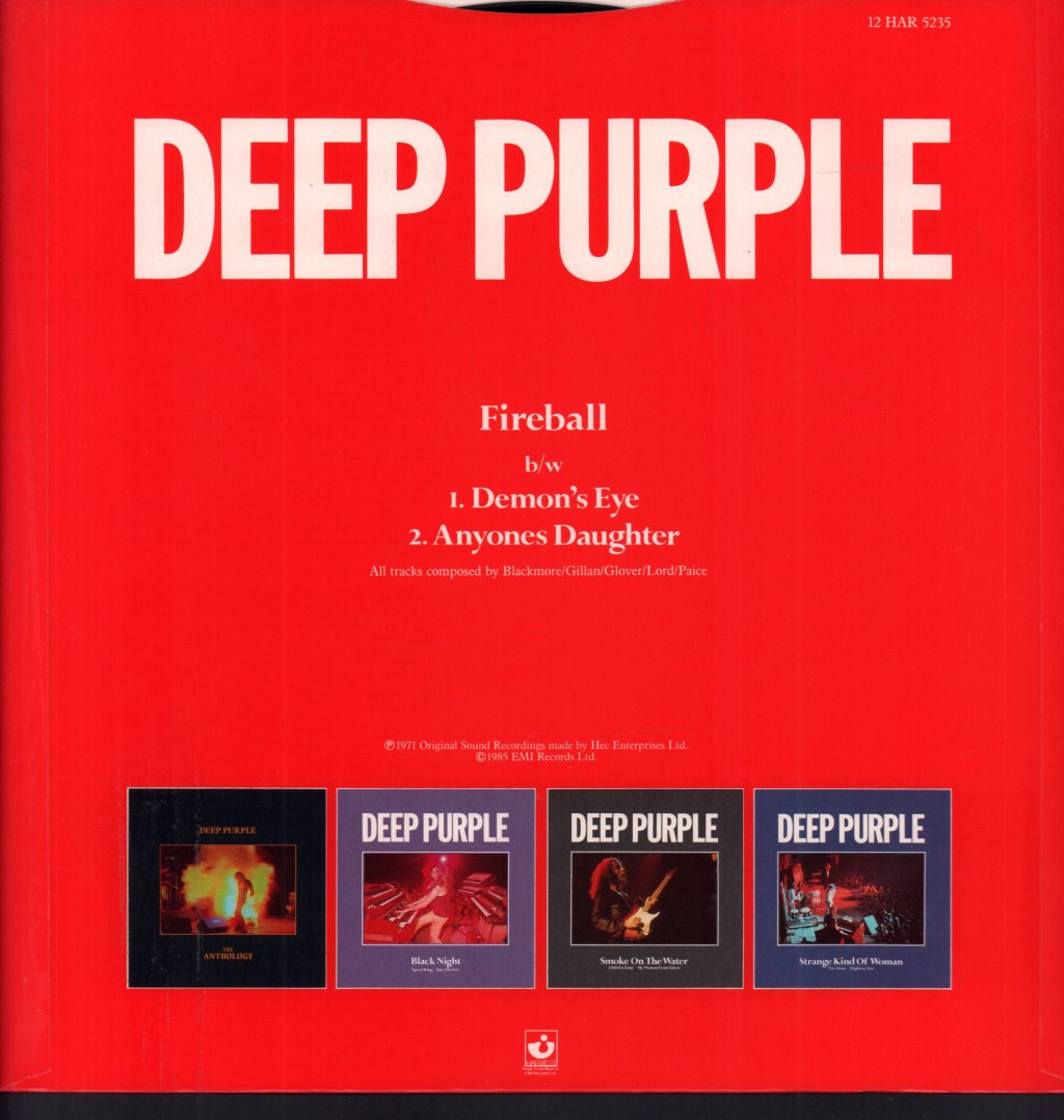 Deep Purple - Fireball - 12 Inch