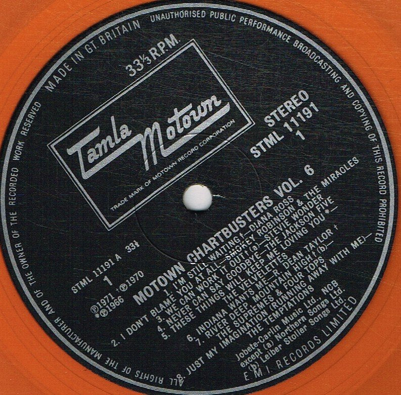 Various Artists - Motown Chartbusters Vol 6 - Lp
