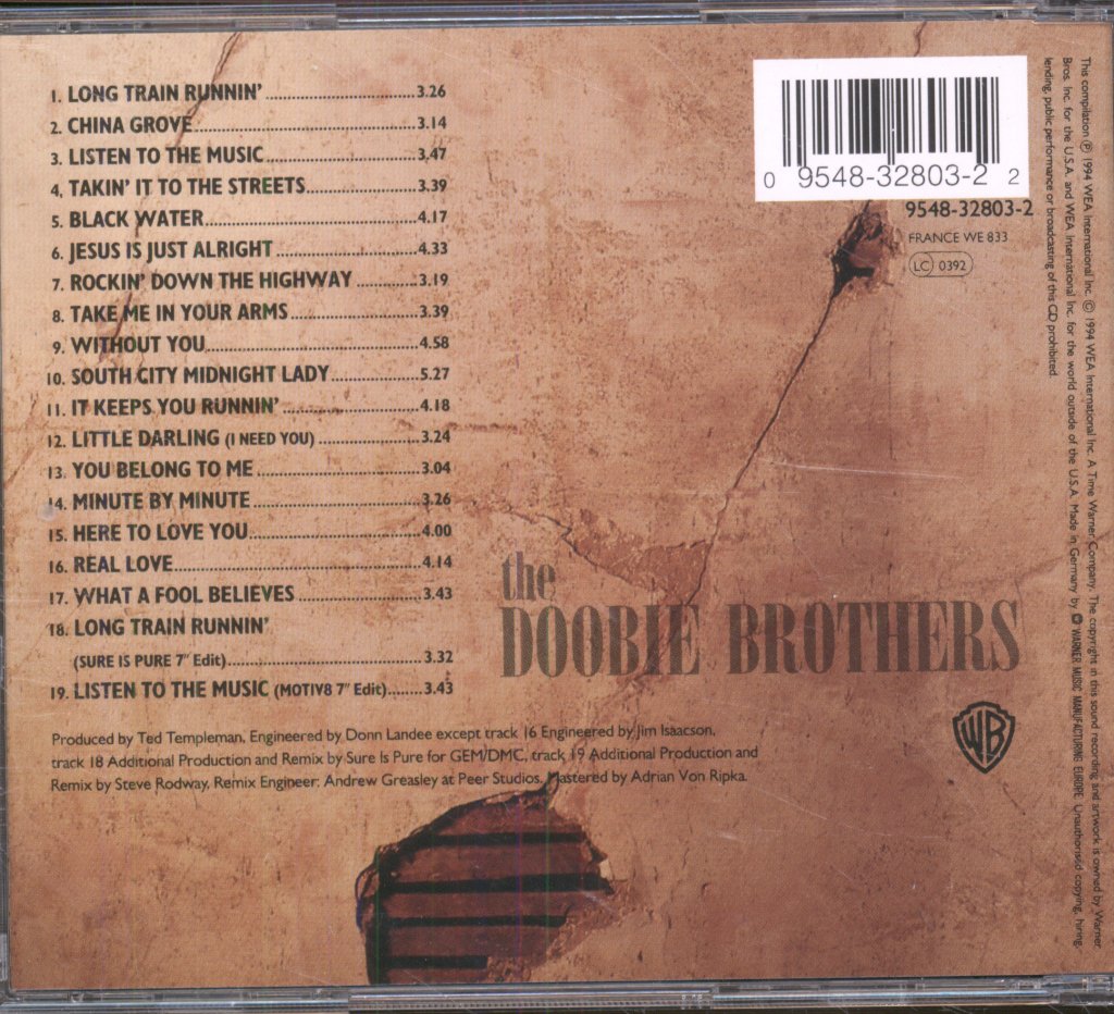 Doobie Brothers - Listen To The Music · The Very Best Of The Doobie Brothers - Cd