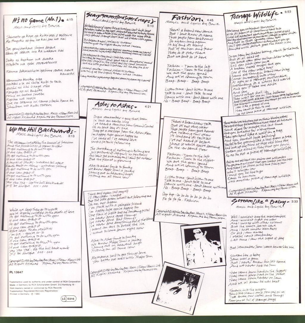 David Bowie - Scary Monsters - Lp