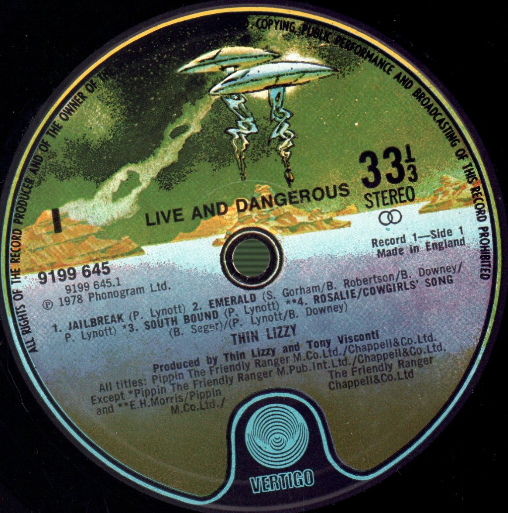 Thin Lizzy - Live And Dangerous - Double Lp
