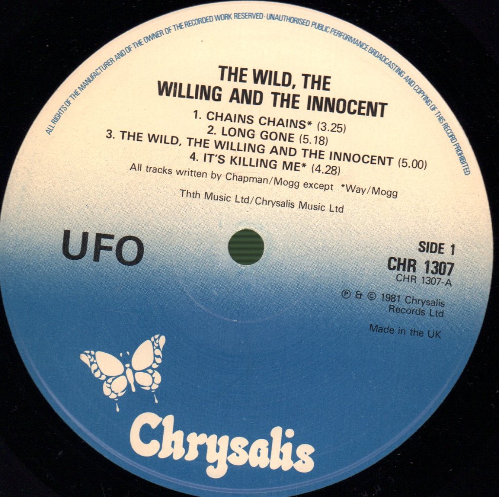 UFO - Wild The Willing And The Innocent - Lp