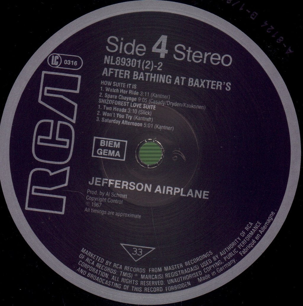 Jefferson Airplane - Surrealistic Pillow / After Bathing At Baxter's - Double Lp
