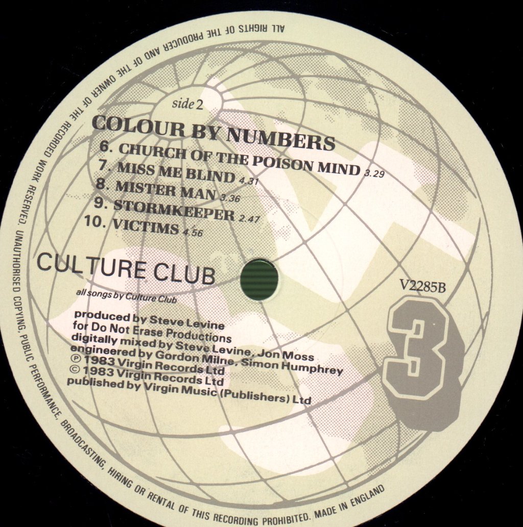 Culture Club - Colour By Numbers - Lp