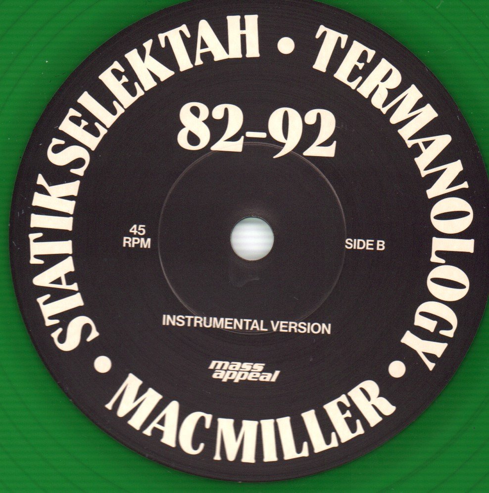 Statik Selektah / Termanology / Mac Miller - 82 92 - 7 Inch