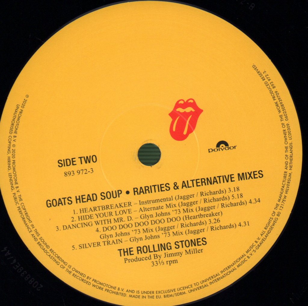 Rolling Stones - Goats Head Soup - Double Lp