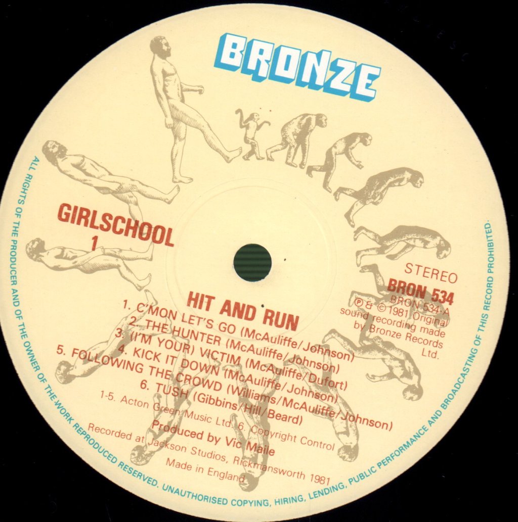 Girlschool - Hit And Run - Lp