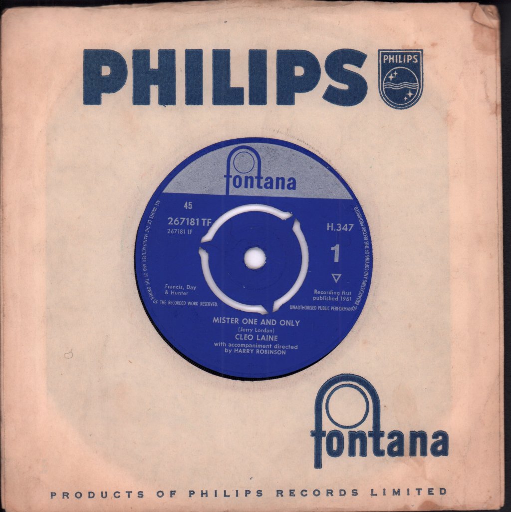 Cleo Laine - Mister One And Only - 7 Inch