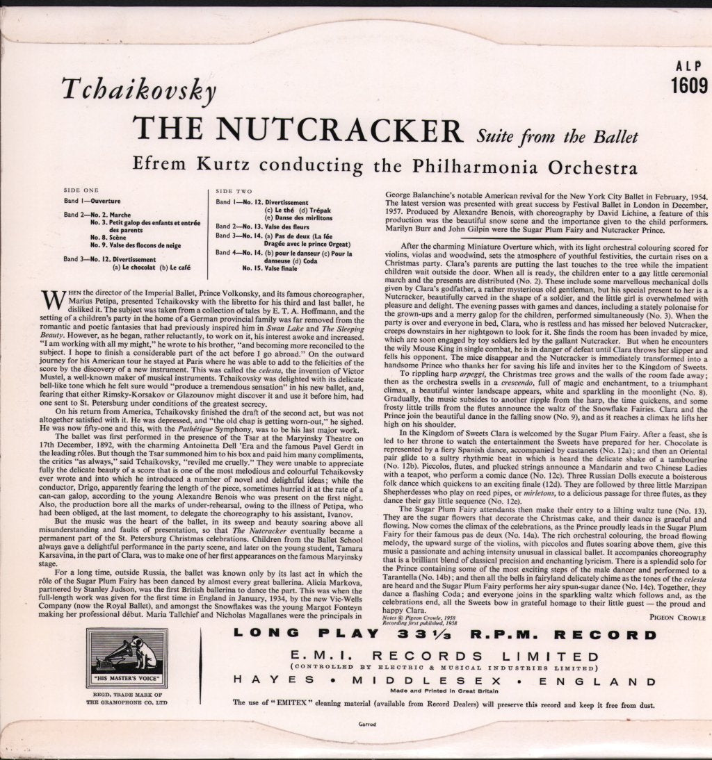 Efrem Kurtz / Philharmonia Orchestra - Nutcracker - Lp