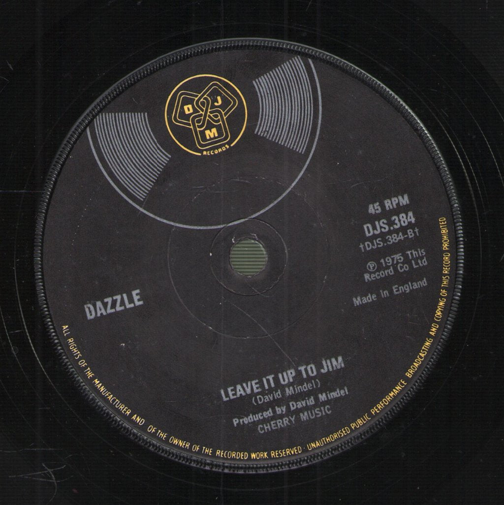 Dazzle - Jim'll Fix It - 7 Inch