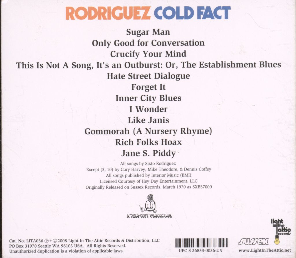 Rodriguez - Cold Fact - Cd