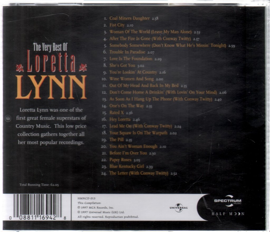 Loretta Lynn - Very Best of Loretta Lynn - Cd