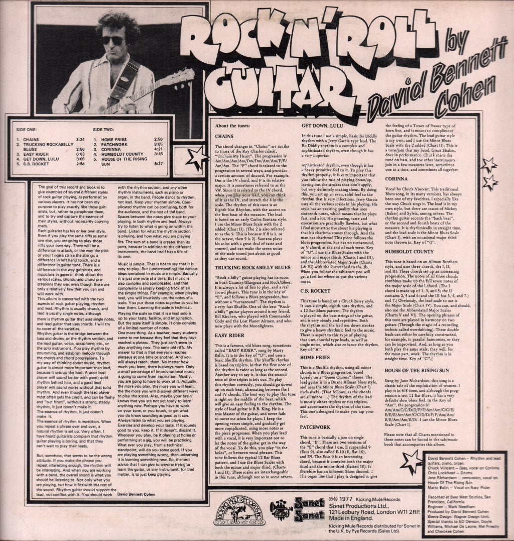 David Bennett Cohen - Rock N Roll Guitar - Lp