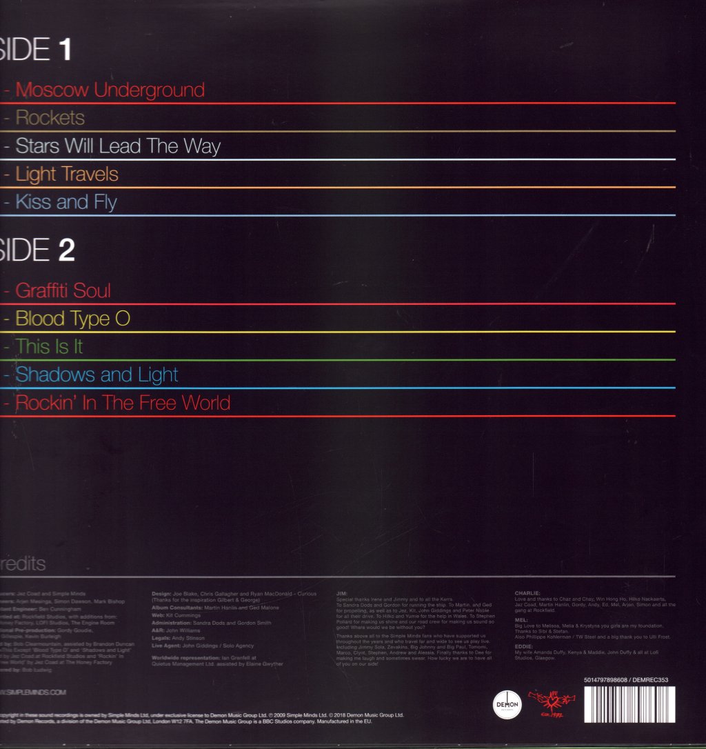 Simple Minds - Graffiti Soul - Lp