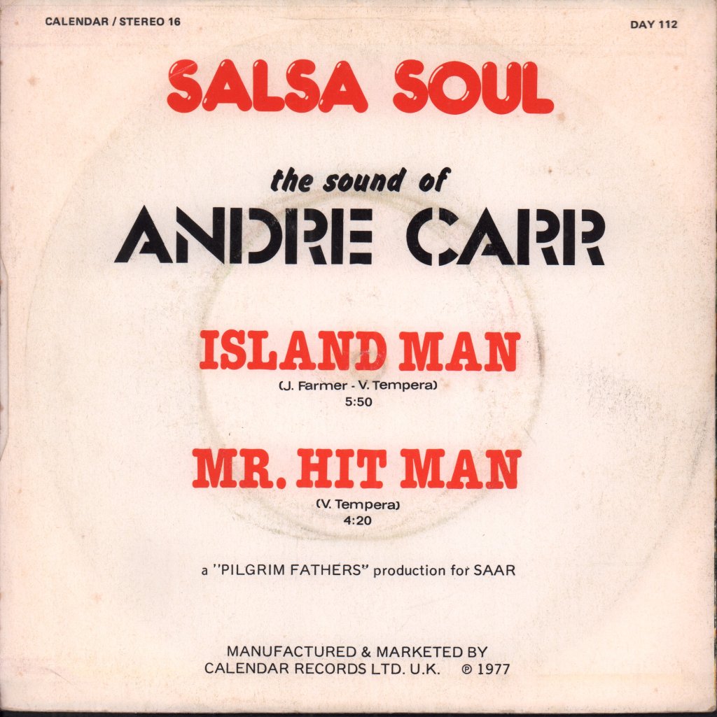 Andre Carr - Island Man - 7 Inch