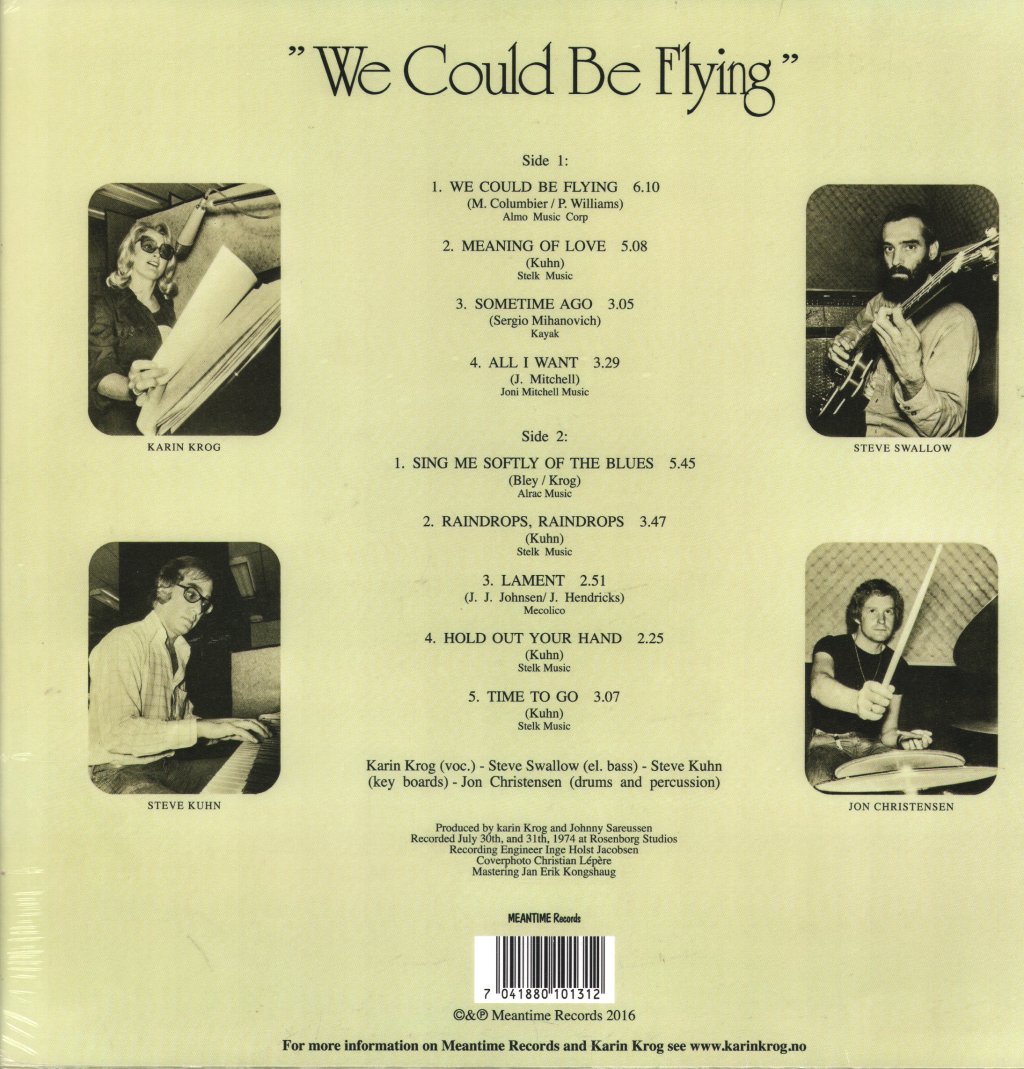 Karin Krog, Steve Kuhn, Steve Swallow & Jon Christensen - We Could Be Flying - Lp