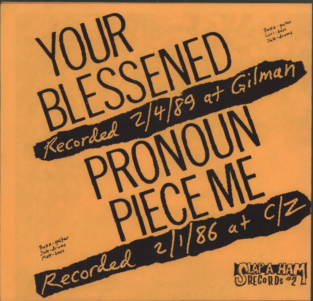 Melvins - Your Blessened / Pronoun Piece Me - 8 Inch