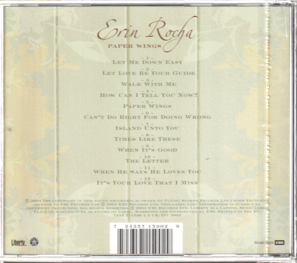 Erin Rocha - Paper Wings - Cd