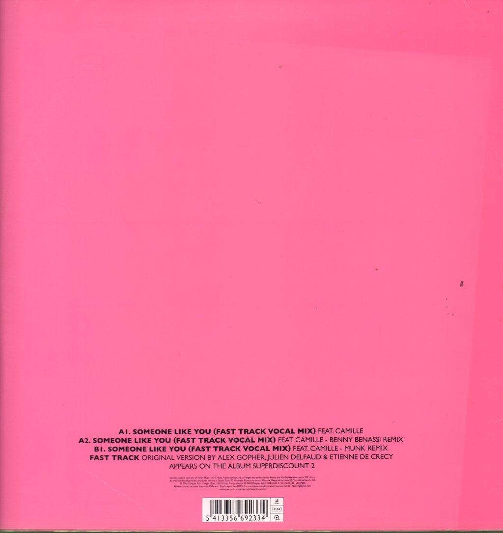 Alex Gopher - Someone Like You - 12 Inch