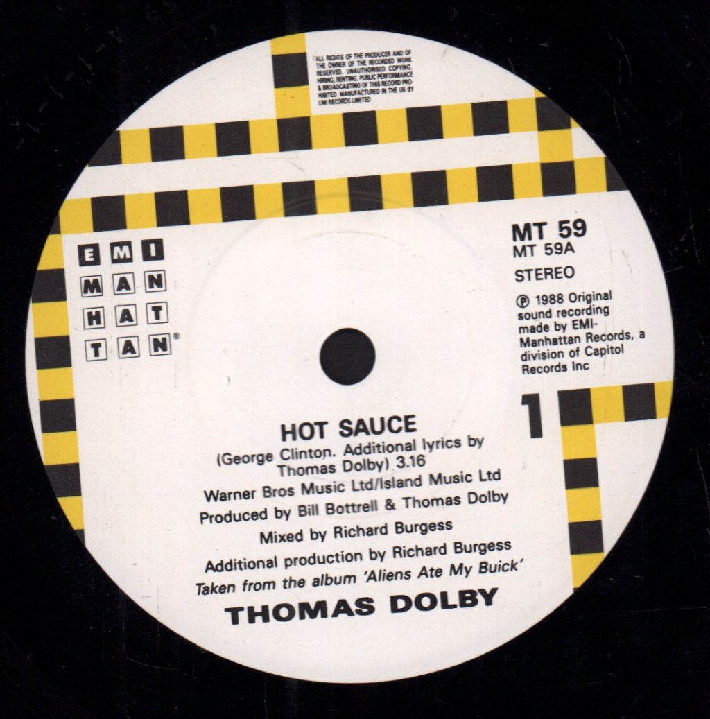 Thomas Dolby - Hot Sauce - 7 Inch