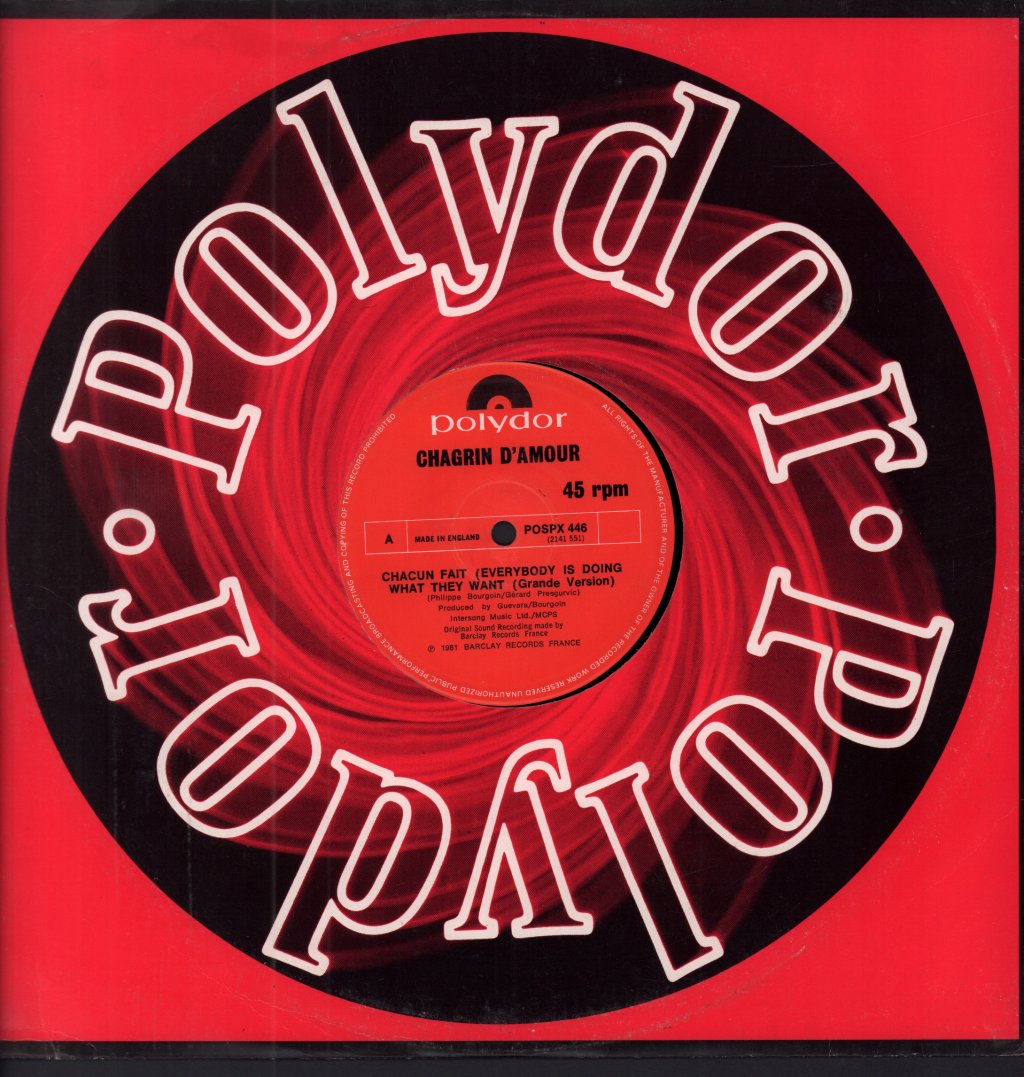 Chagrin D'amour - Chacun Fait - 12 Inch