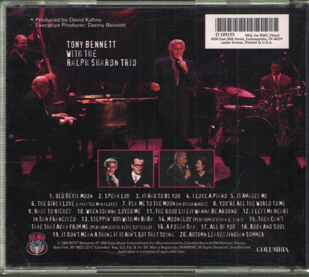 Tony Bennett - MTV Unplugged - Cd