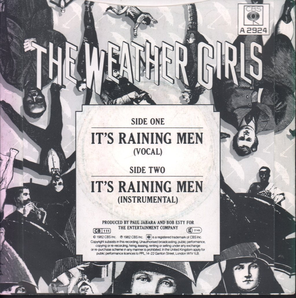 Weather Girls - It's Raining Men - 7 Inch