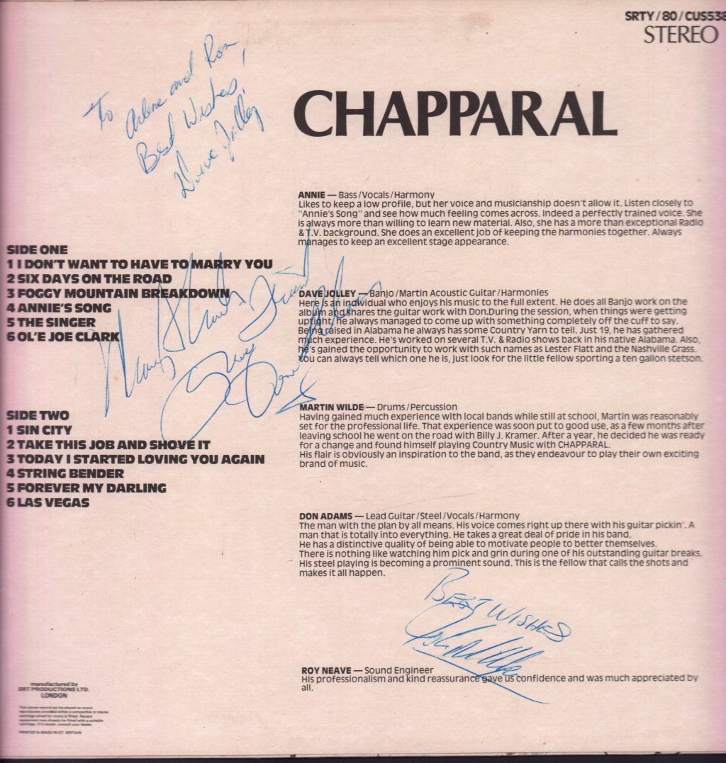 Chapparal - Chapparal - Lp