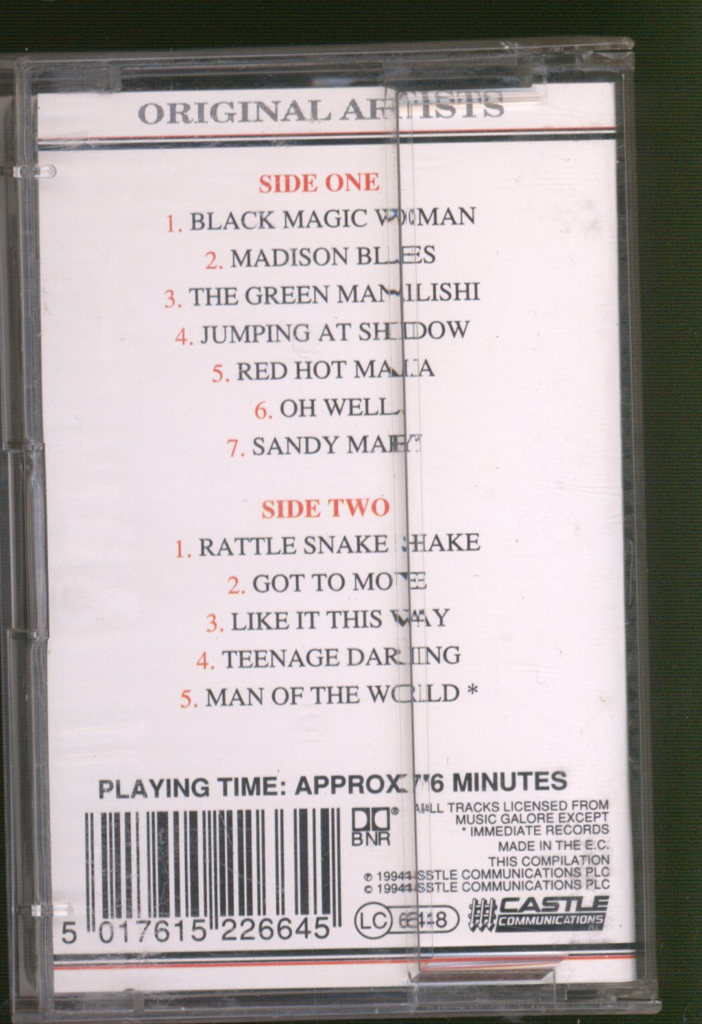 Fleetwood Mac - Blues Years - Cassette
