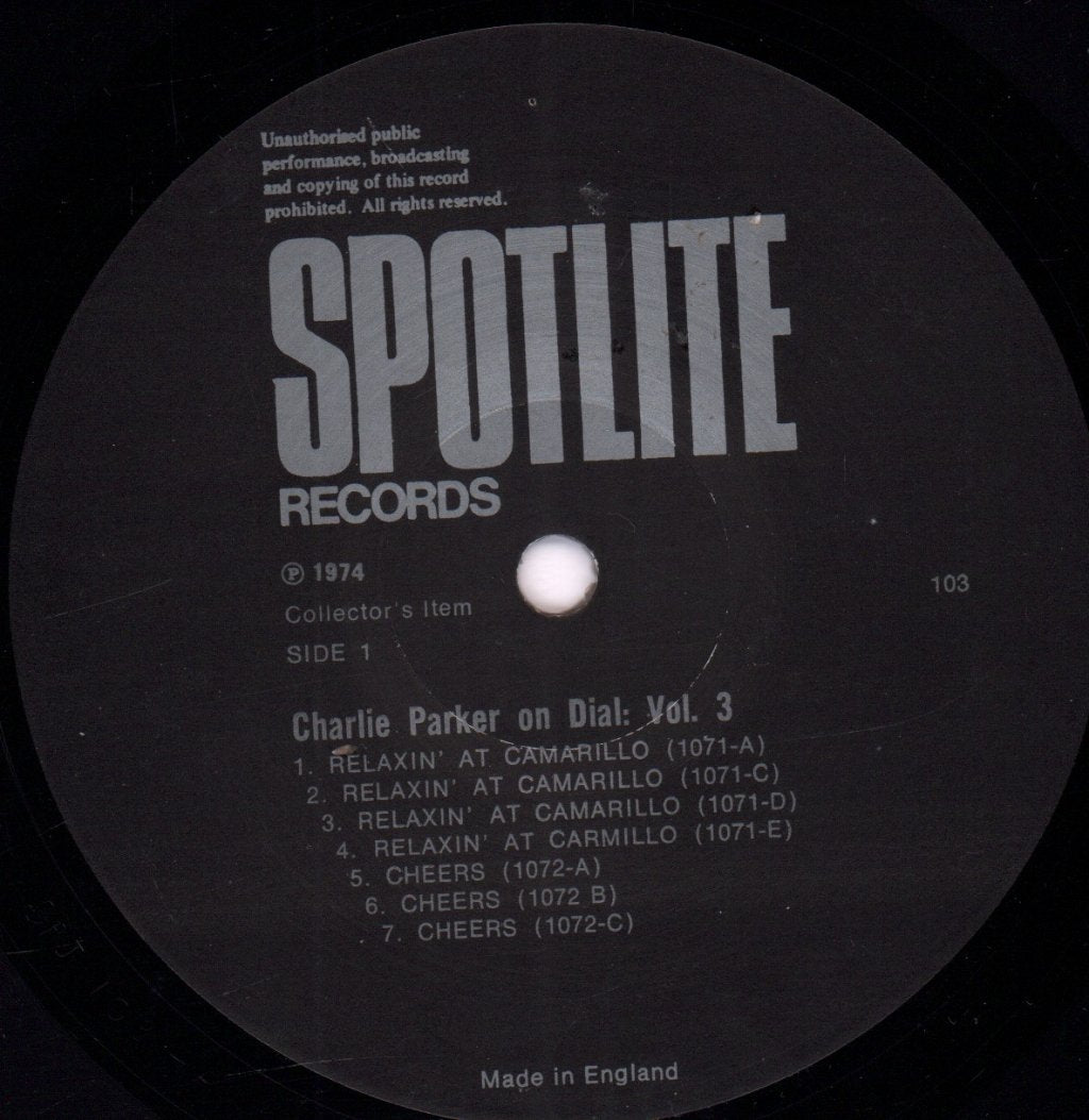 Charlie Parker - On Dial Volume 3 - Lp
