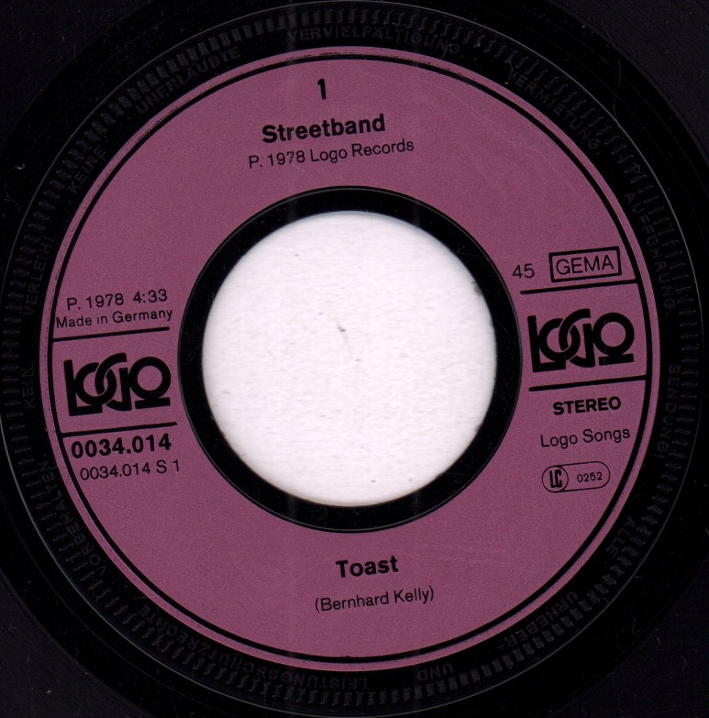 Streetband - Toast - 7 Inch