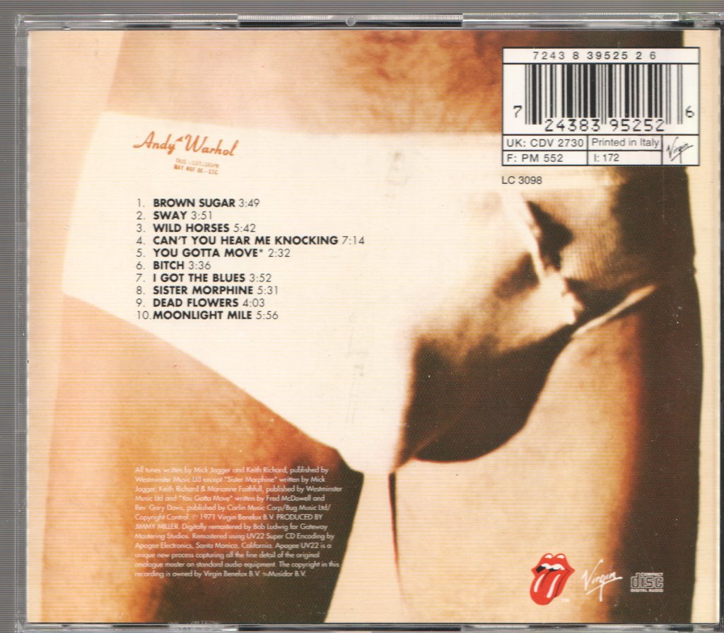 Rolling Stones - Sticky Fingers - Cd