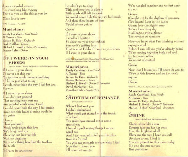 Randy Crawford - Through The Eyes Of Love - Cassette