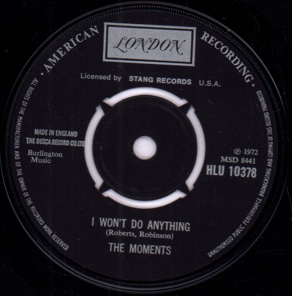 Moments (70'S Group) - Love On A Two Way Street - 7 Inch