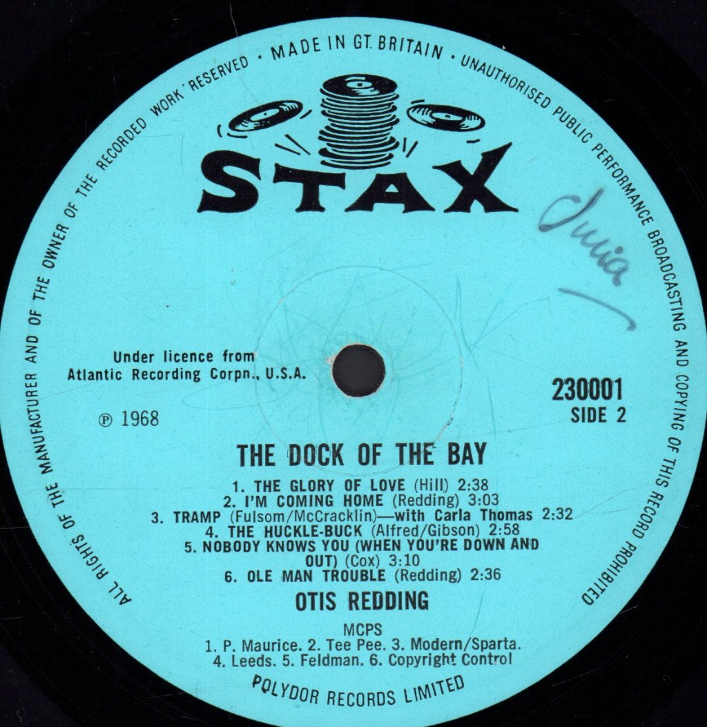 Otis Redding - Dock Of The Bay - Lp