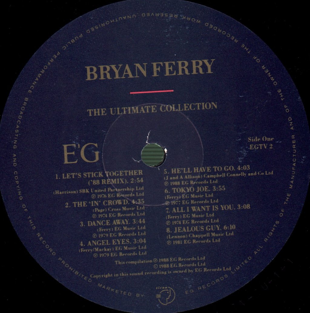 Bryan Ferry And Roxy Music - Ultimate Collection - Lp