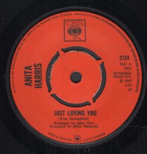 Anita Harris - Just Loving You - 7 Inch