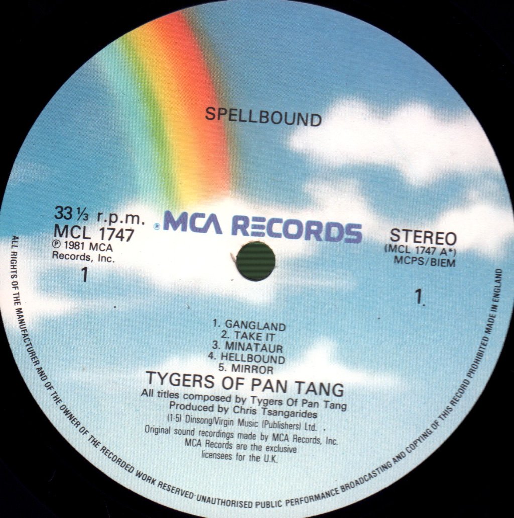 Tygers Of Pan Tang - Spellbound - Lp