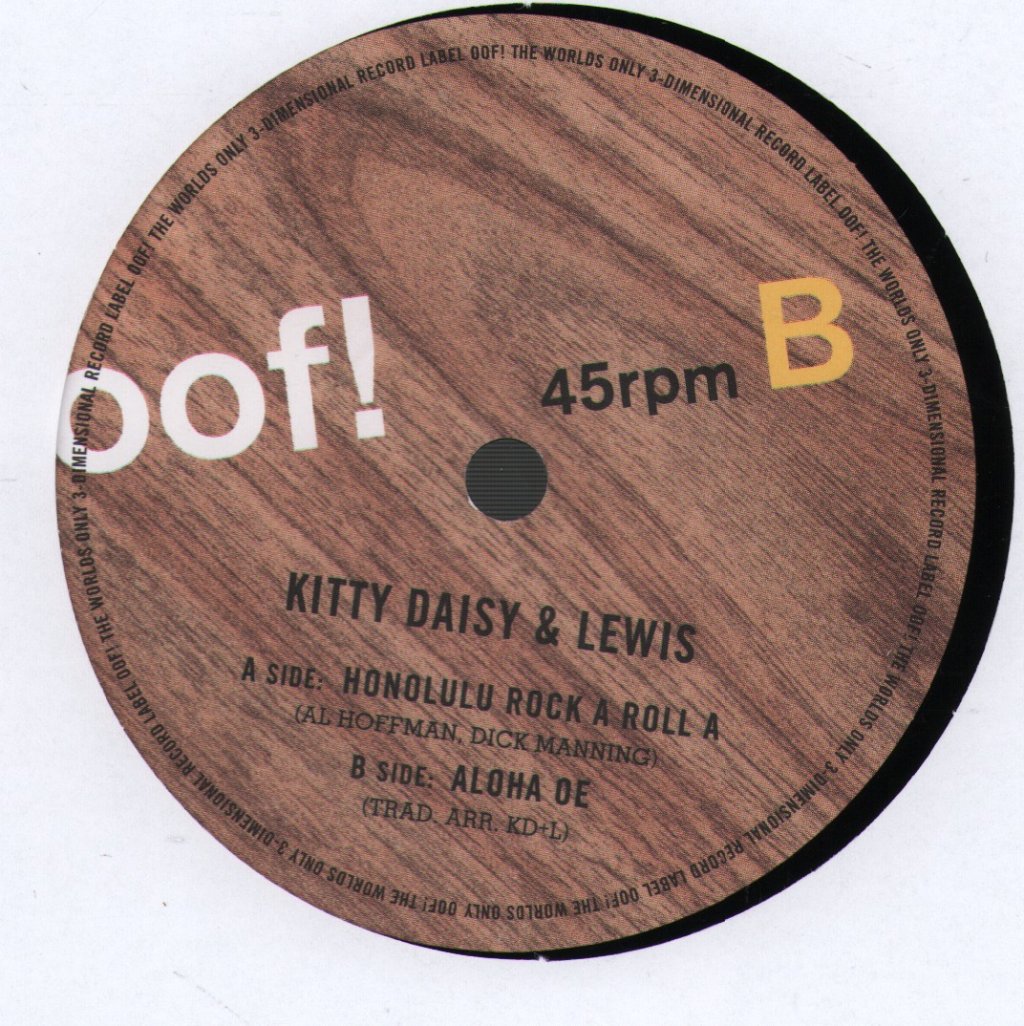 Kitty, Daisy & Lewis - Honolulu Rock A Roll A - 7 Inch