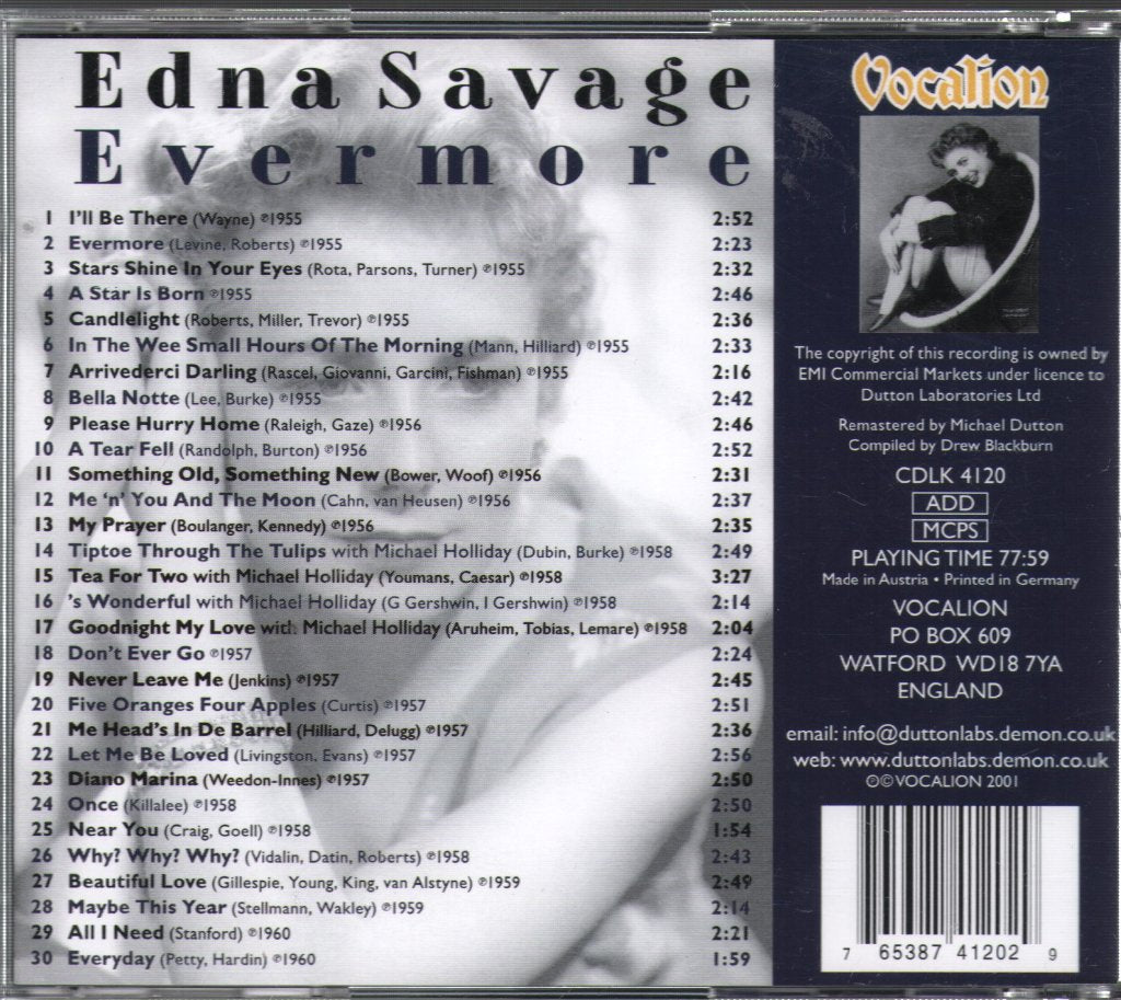 Edna Savage - Evermore - Cd