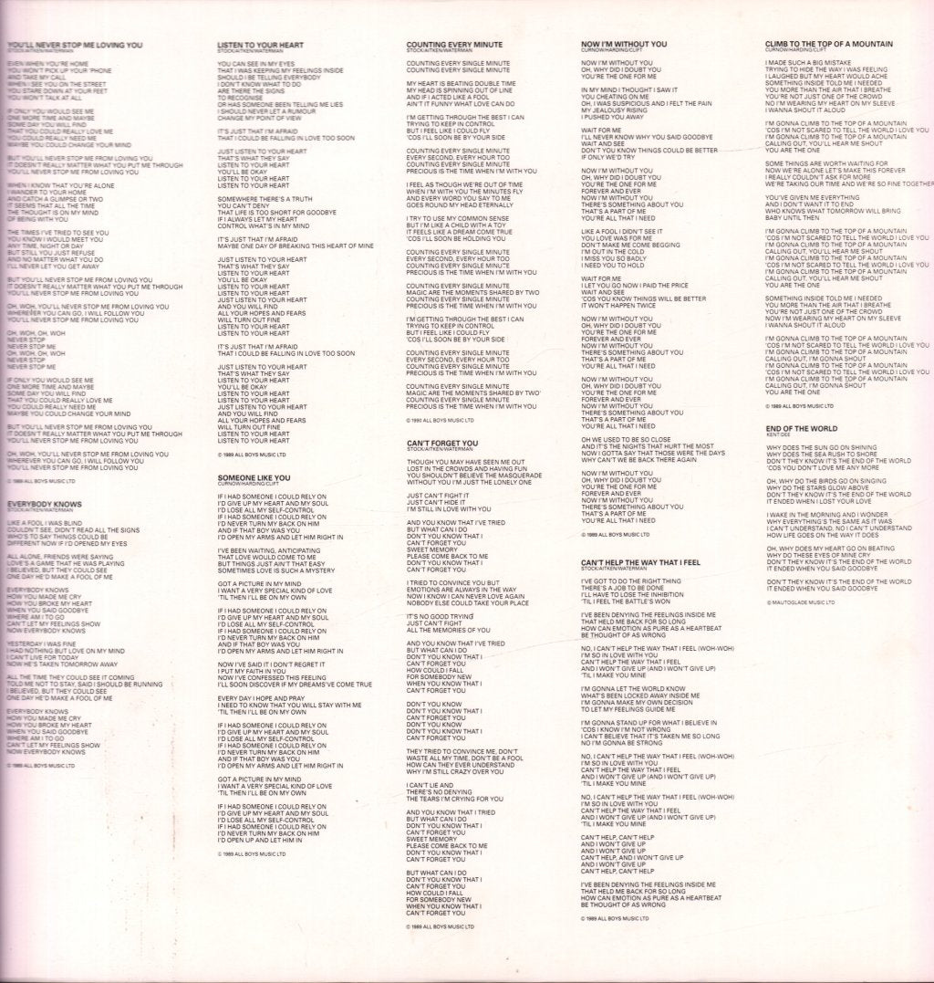Sonia - Everybody Knows - Lp
