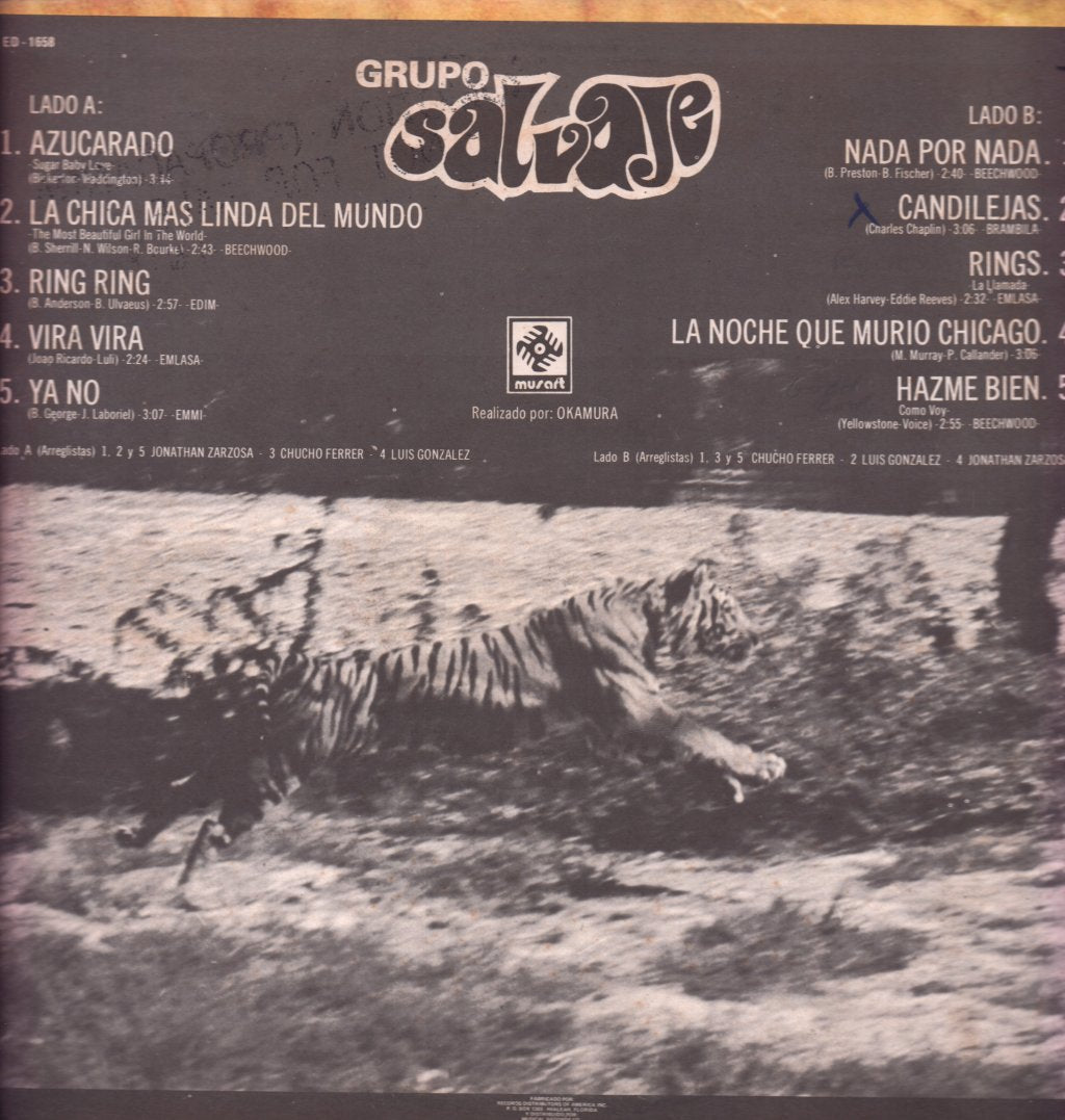 Grupo Salvaje - Salvaje - Lp