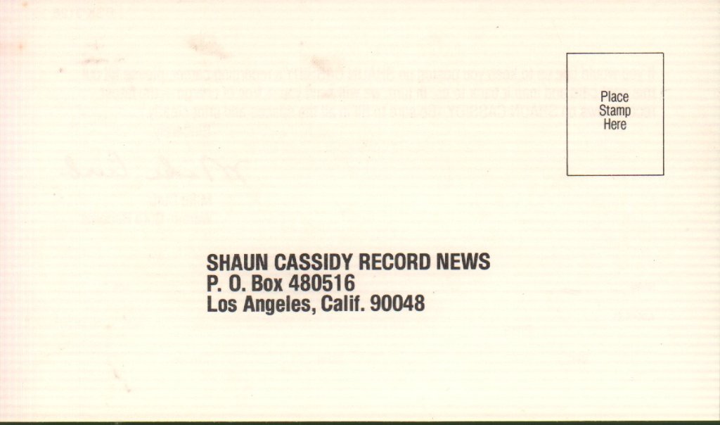 Shaun Cassidy - Born Late - Lp