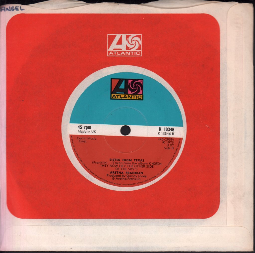 Aretha Franklin - Angel - 7 Inch
