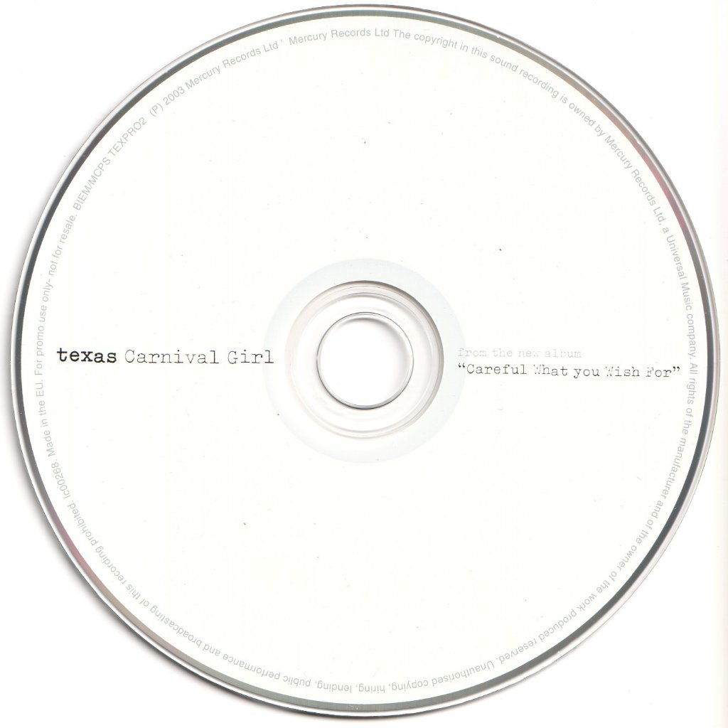 Texas - Carnival Girl - Cd